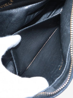 Black vintage 1991 Diamond-Stitch lambskin chain bag