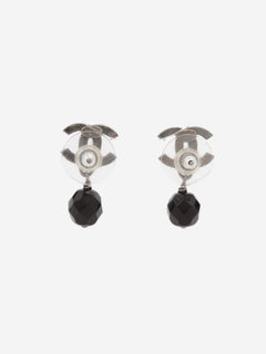 Silver Coco Mark 09P drop earrings