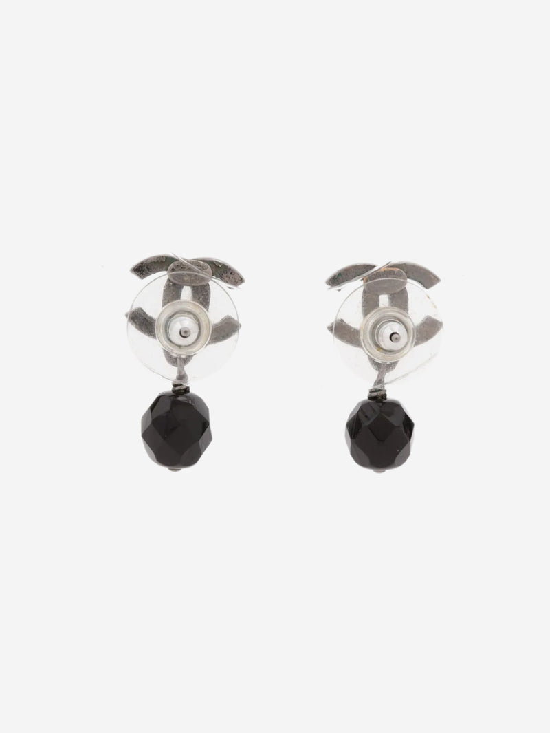 Silver Coco Mark 09P drop earrings