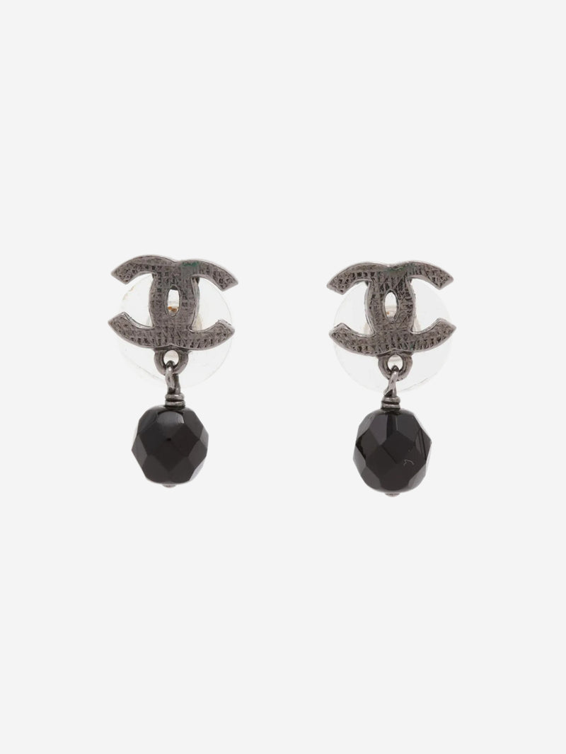 Silver Coco Mark 09P drop earrings