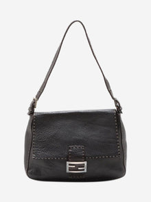 Dark brown vintage Selleria Mamma Baguette leather shoulder bag Shoulder bags Fendi 
