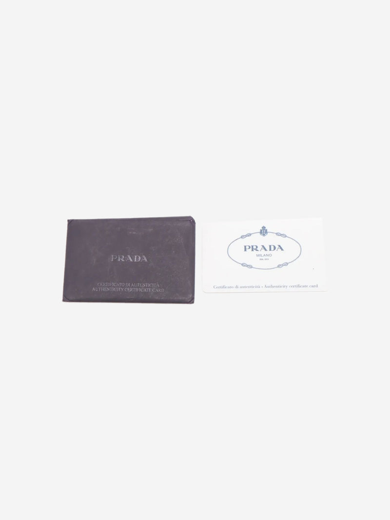 Black leather logo shoulder bag