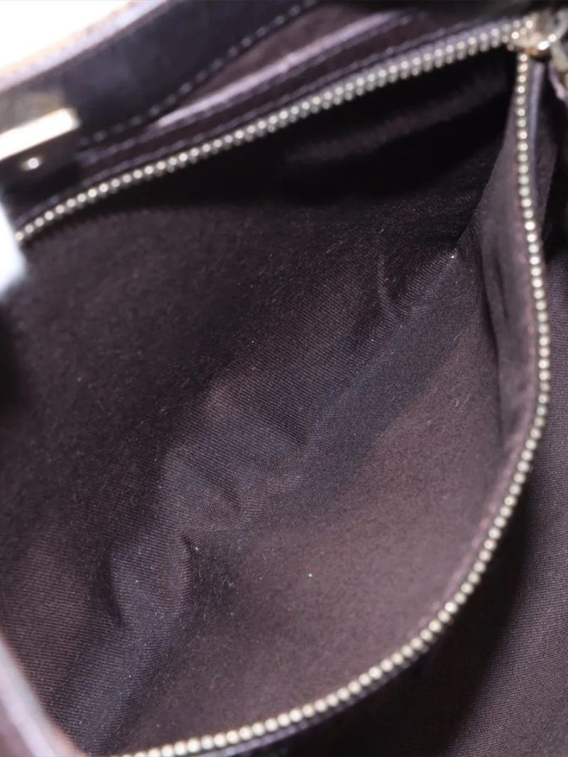 Brown GG canvas Horsebit bag