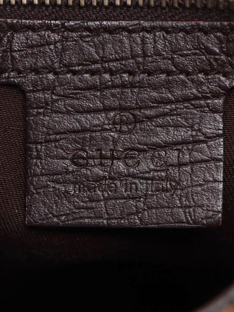 Brown GG canvas Horsebit bag