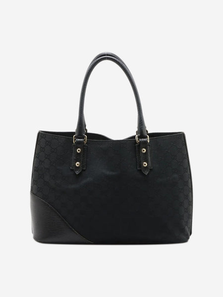 Black GG canvas Horsebit bag alternate image