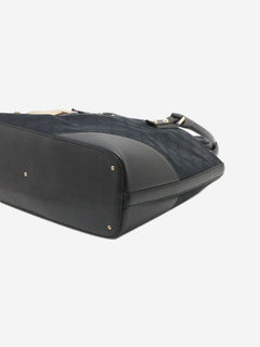 Black GG canvas Horsebit bag