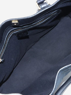 Black GG canvas Horsebit bag