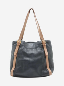 Navy Vitello Daino leather tote bag Tote Bags Prada 