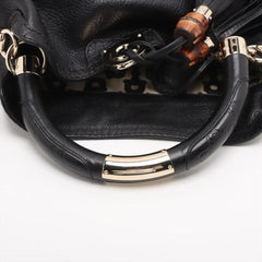 Black Indy leather 2way bag