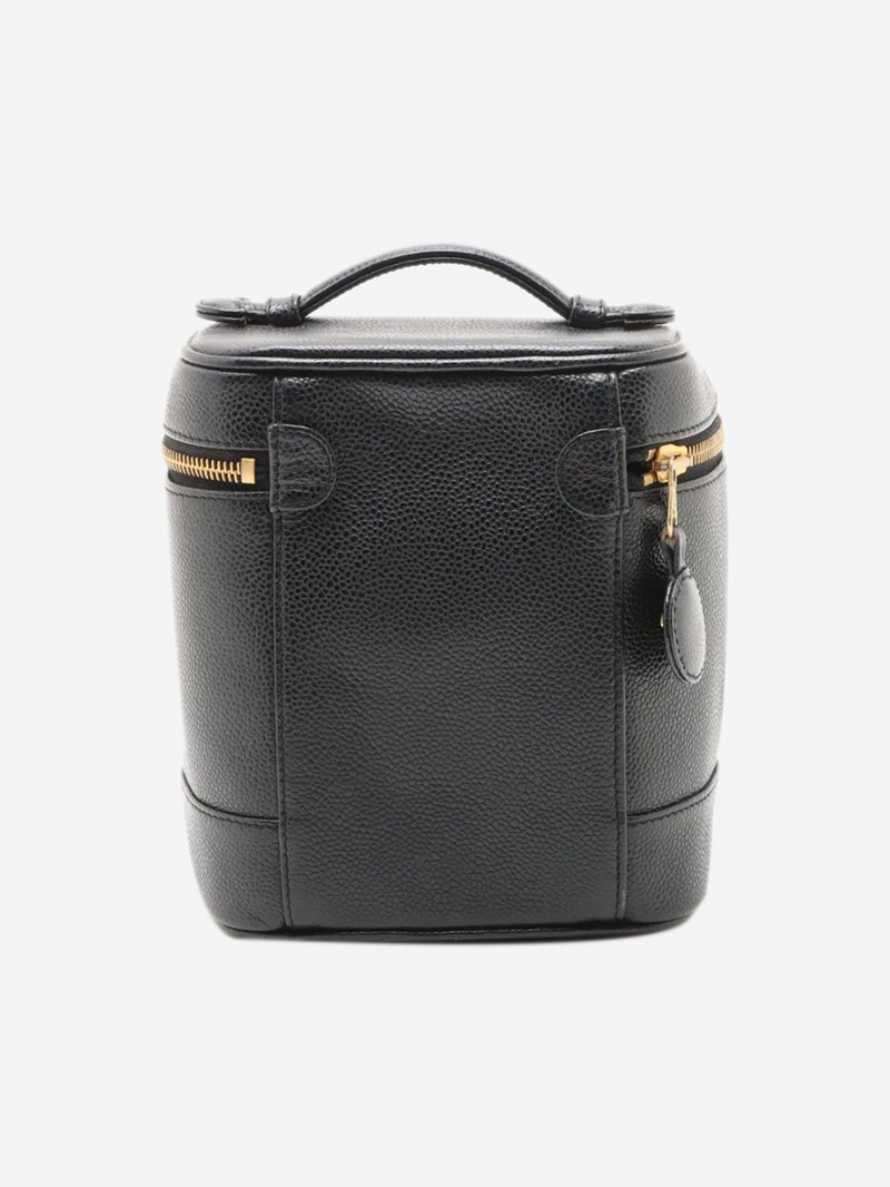 Black vintage 2000 Coco Mark caviar Vanity bag