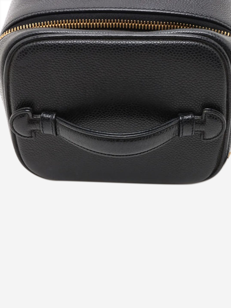 Black vintage 2000 Coco Mark caviar Vanity bag