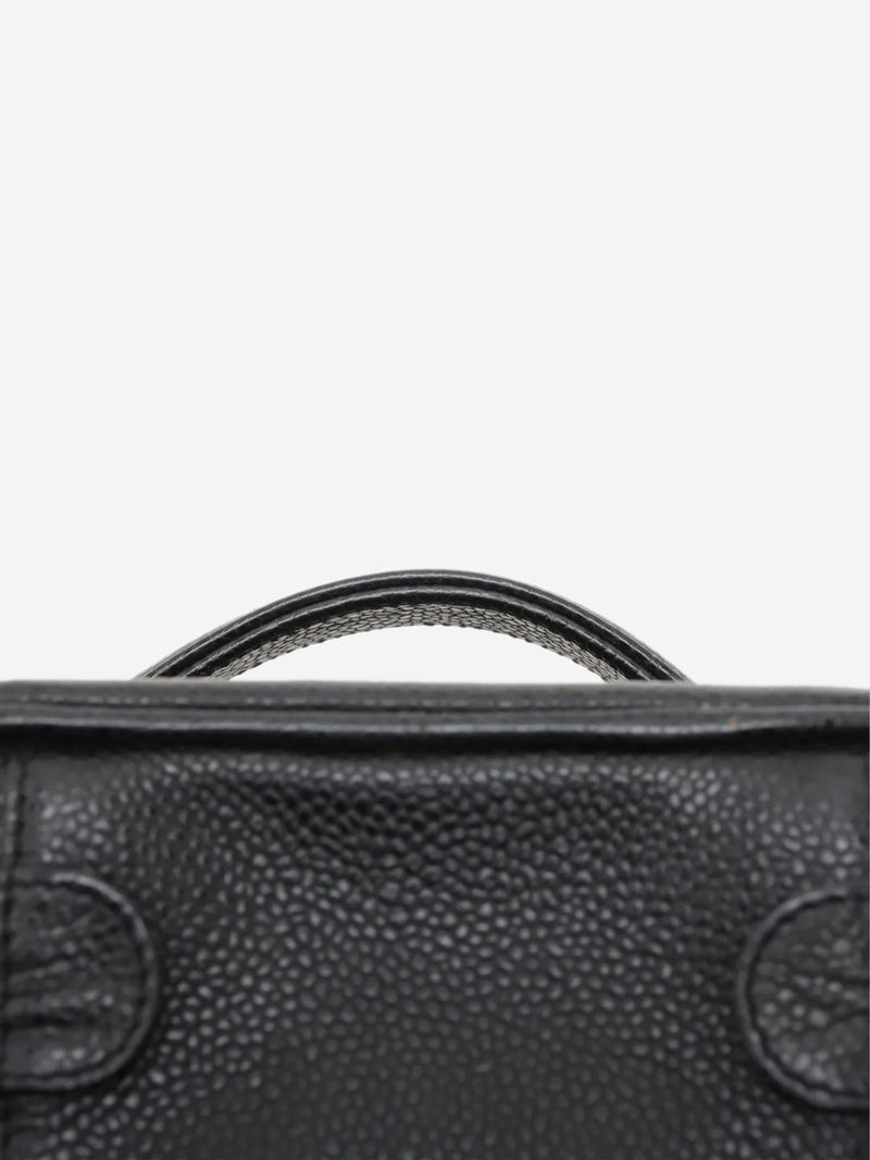 Black vintage 2000 Coco Mark caviar Vanity bag