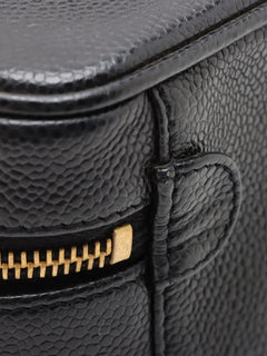 Black vintage 2000 Coco Mark caviar Vanity bag