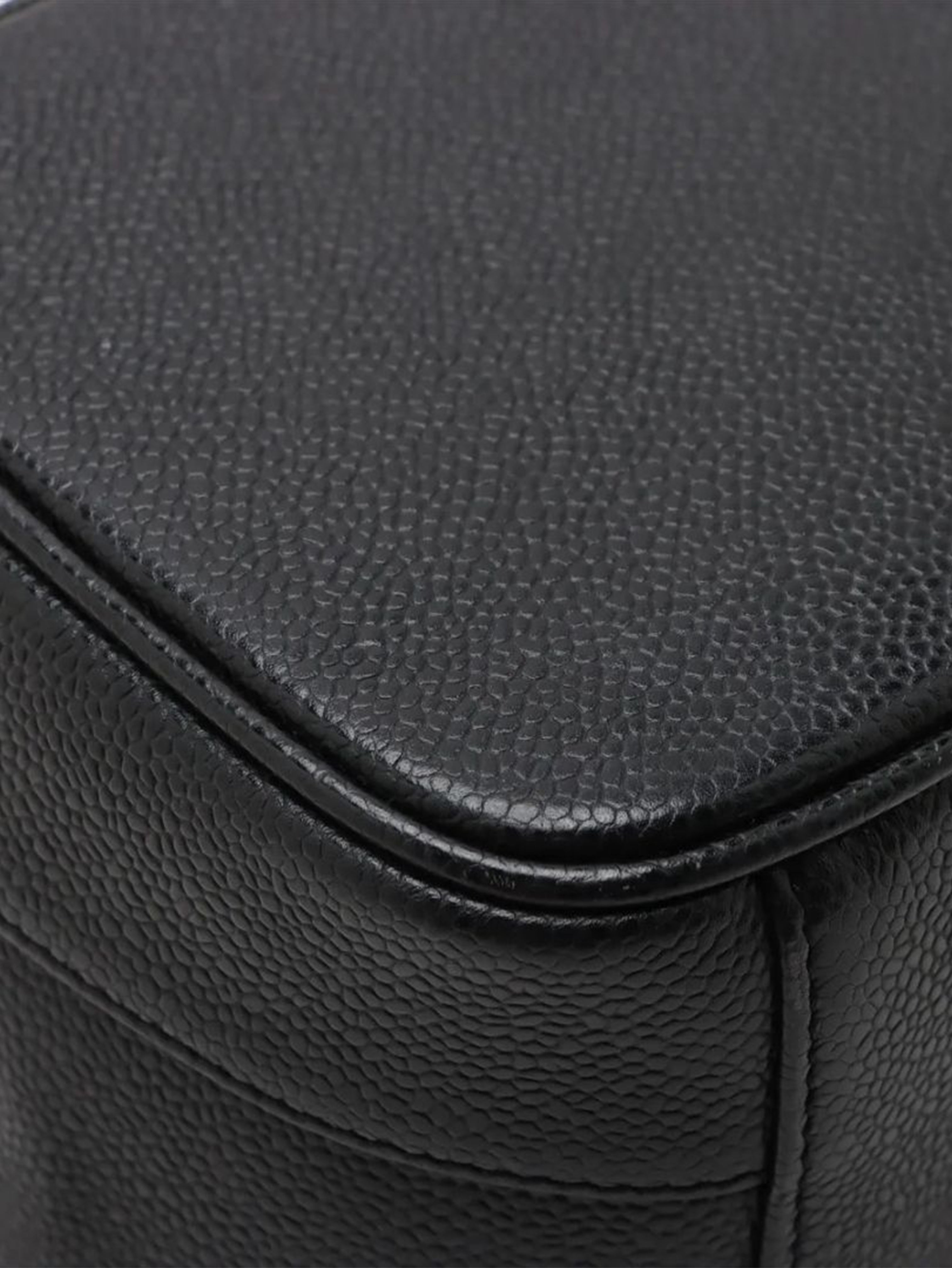 Black vintage 2000 Coco Mark caviar Vanity bag