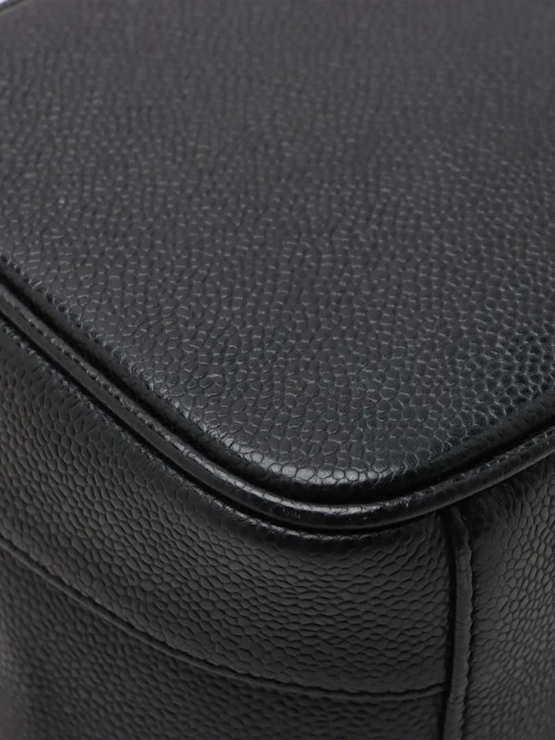 Black vintage 2000 Coco Mark caviar Vanity bag