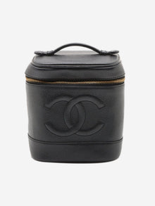 Black vintage 2000 Coco Mark caviar Vanity bag Luggage & Travel Bags Chanel 