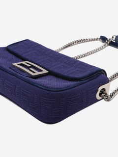 Blue Zucca Mamma Baguette chain shoulder bag