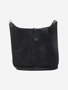Black vintage 1997 Evelyne 29 shoulder bag Shoulder bags Hermes 