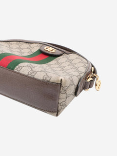 Brown GG Supreme Ophidia shoulder bag