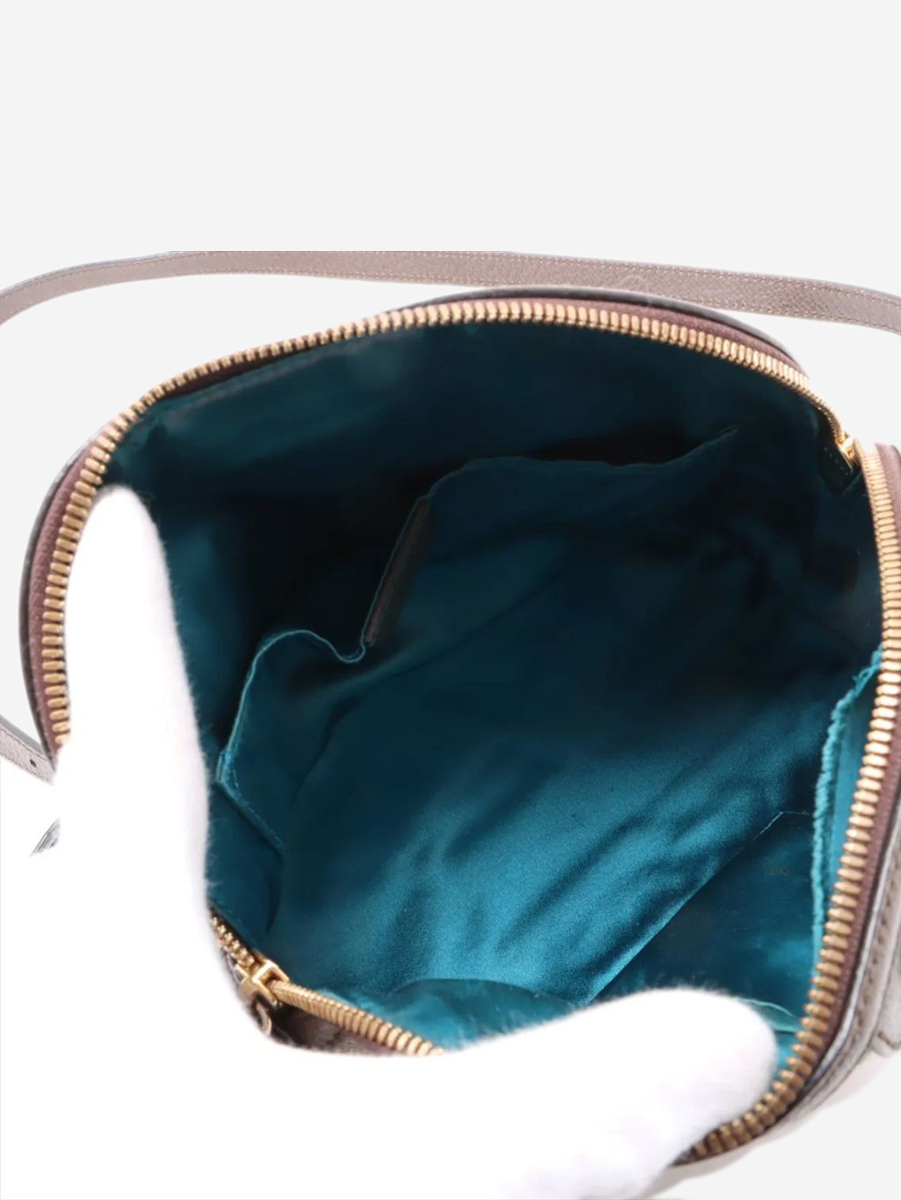 Brown GG Supreme Ophidia shoulder bag