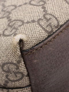 Brown GG Supreme Ophidia shoulder bag