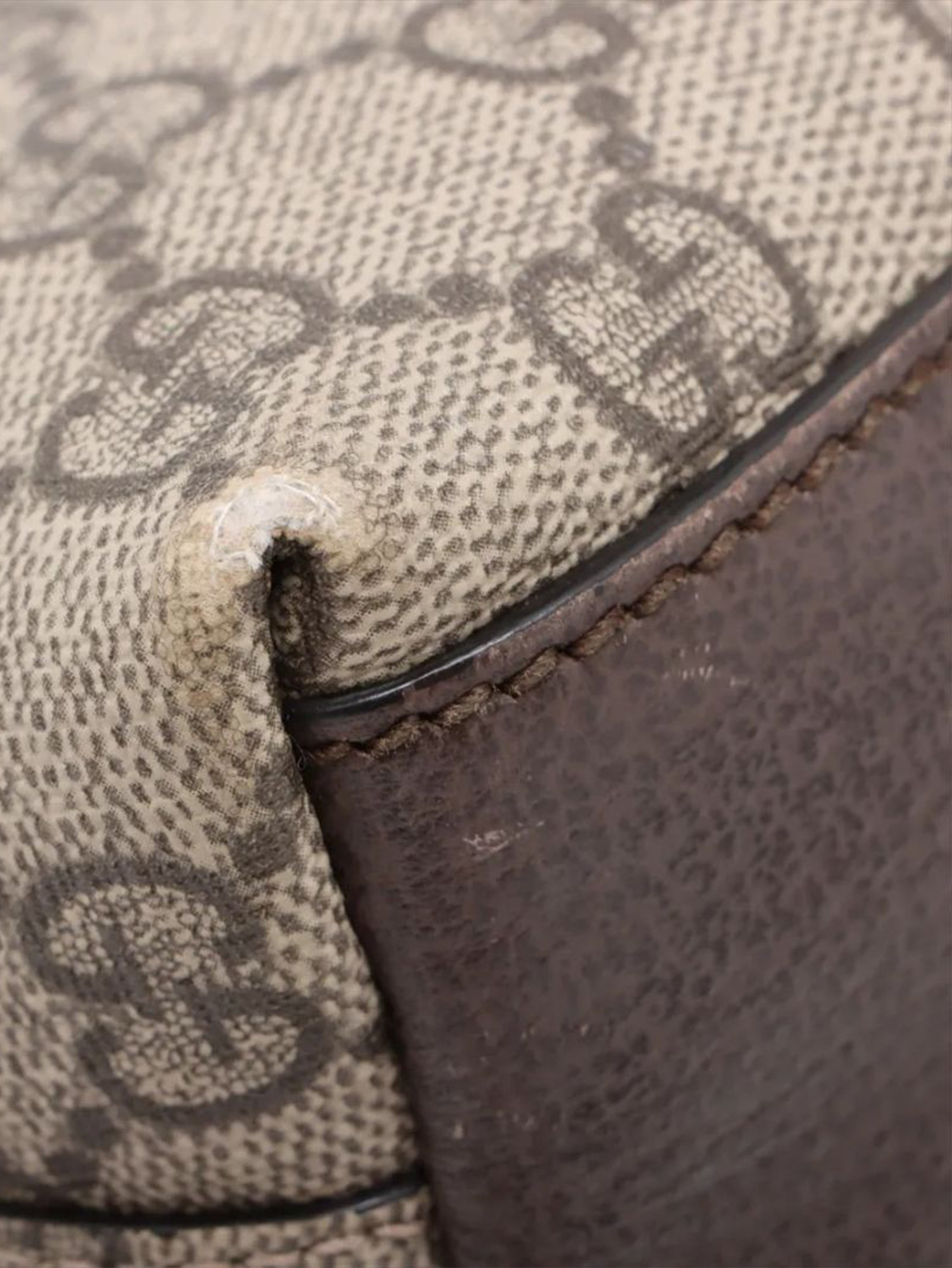 Brown GG Supreme Ophidia shoulder bag