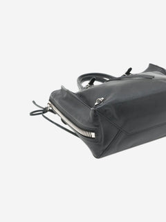 Black Papier leather 2way bag