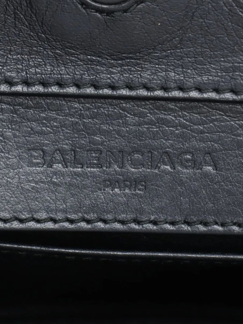 Black Papier leather 2way bag