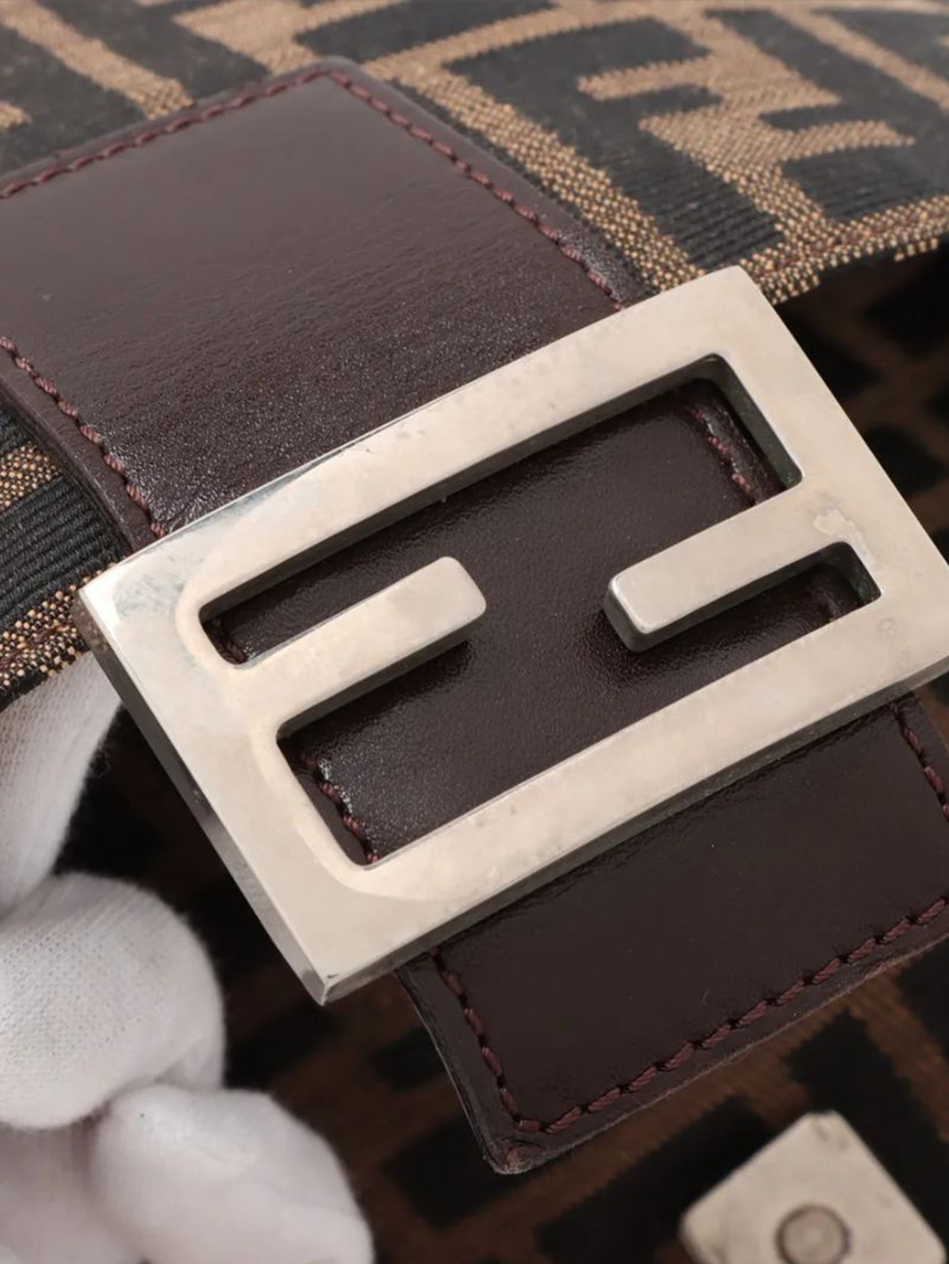 Brown Zucca Mamma Baguette bag
