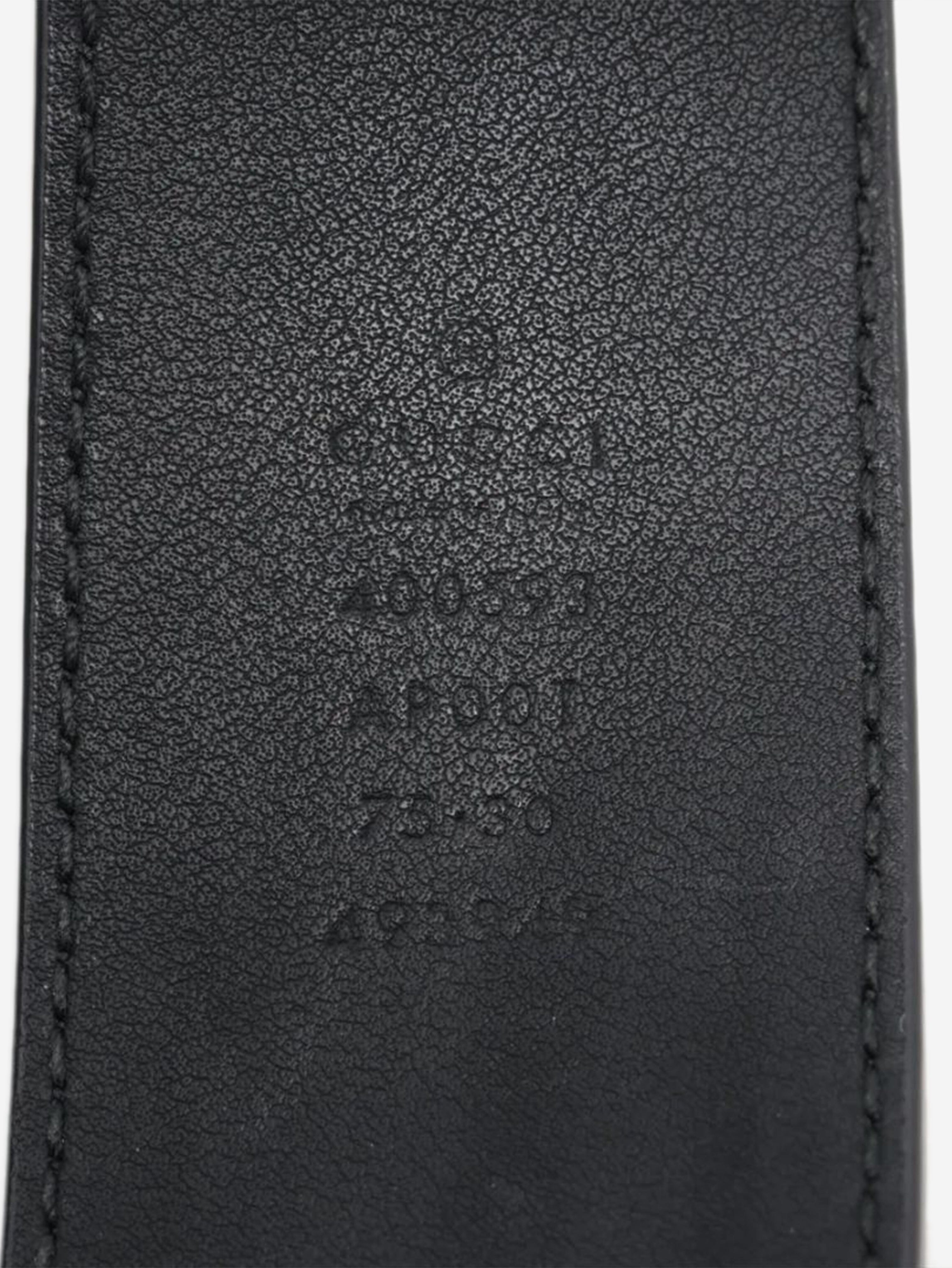 Black GG Marmont leather belt Belts Gucci 
