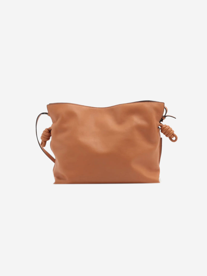 Tan Flamenco leather shoulder bag