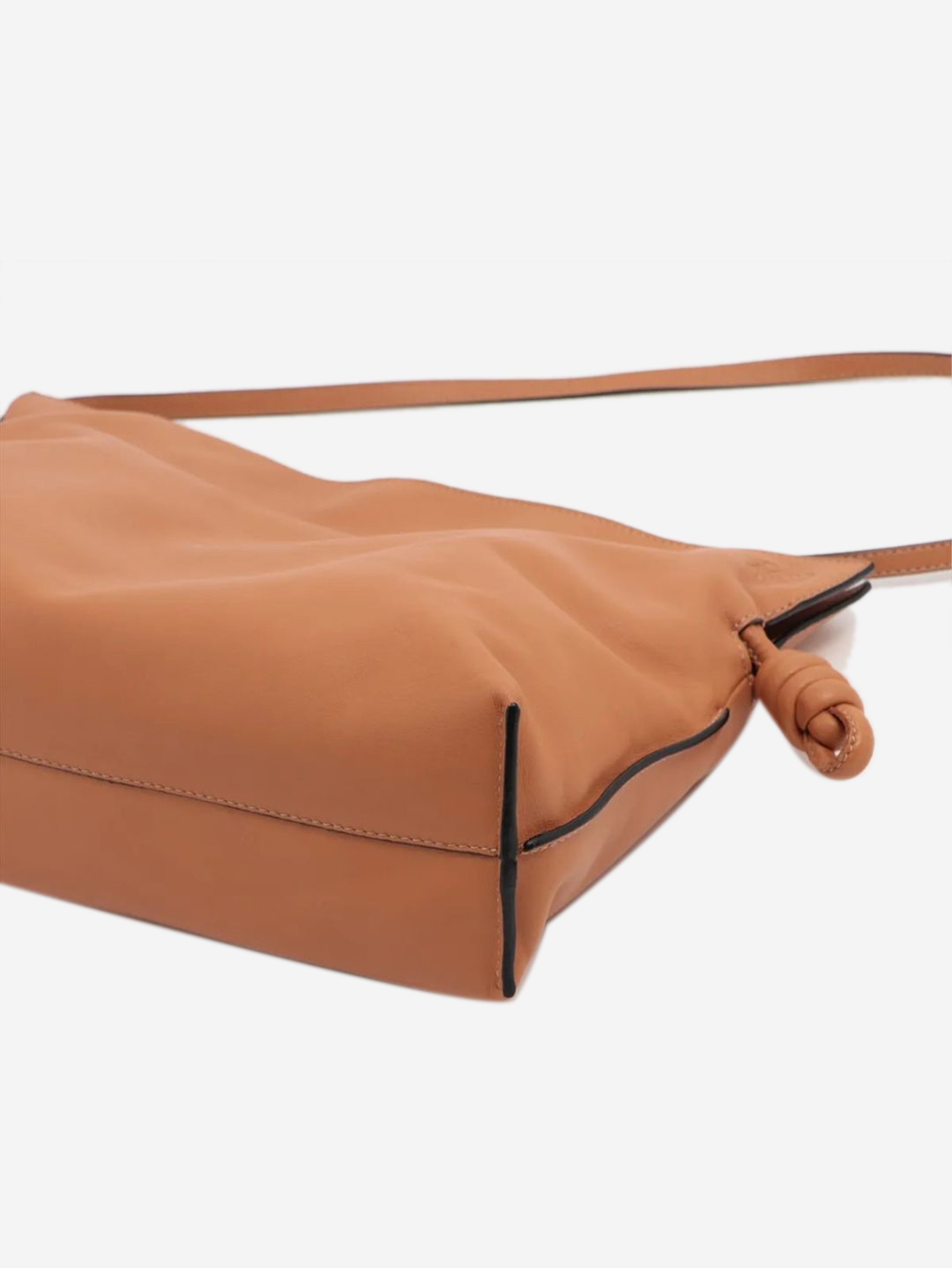 Tan Flamenco leather shoulder bag