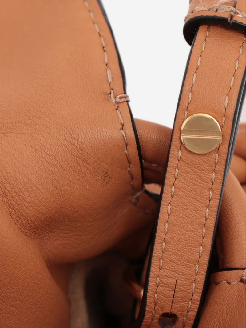 Tan Flamenco leather shoulder bag