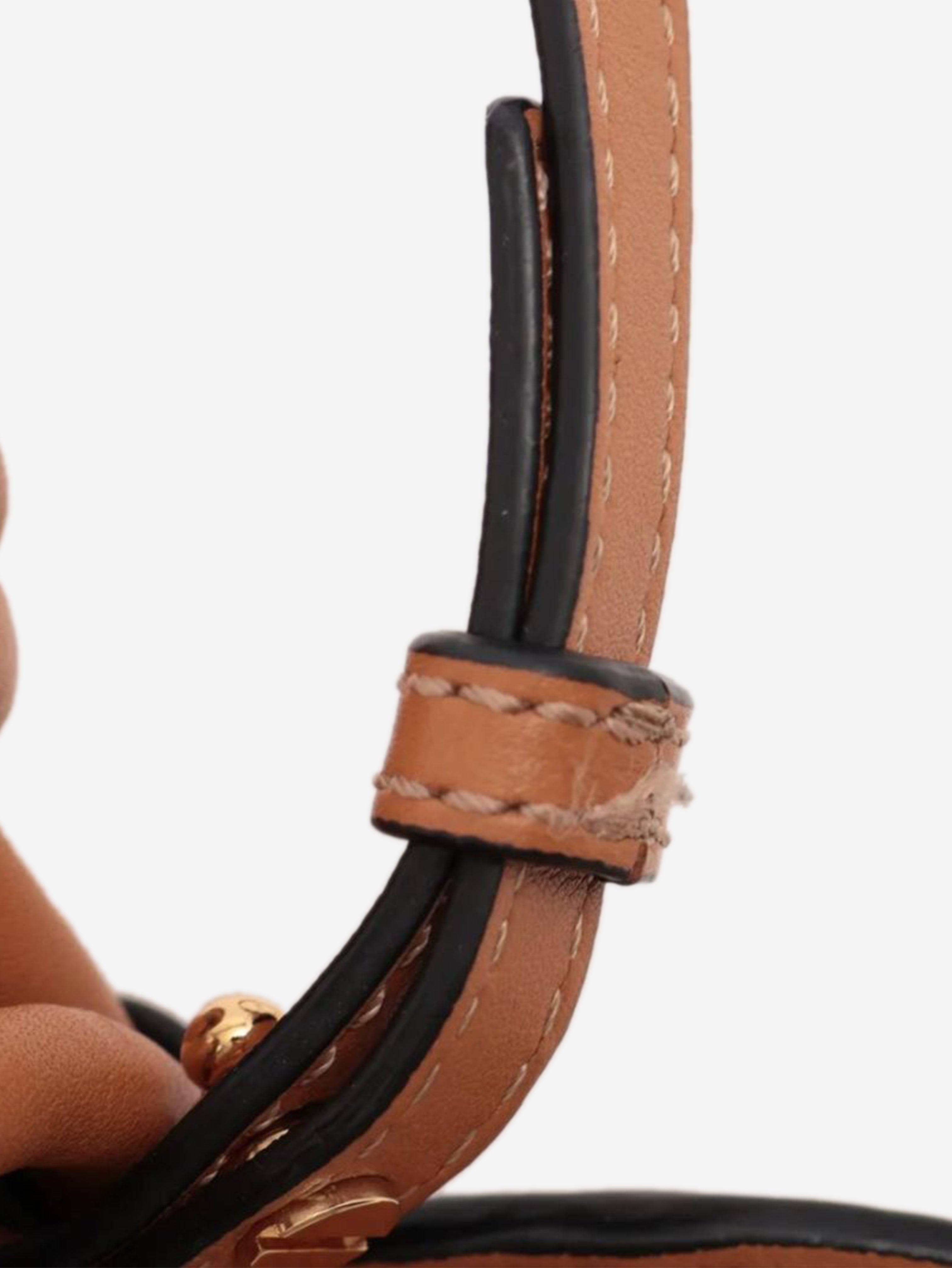 Tan Flamenco leather shoulder bag