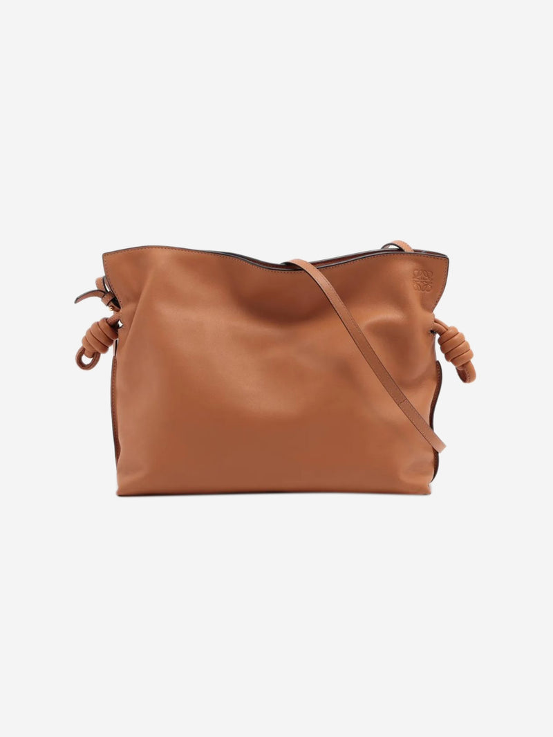 Tan Flamenco leather shoulder bag