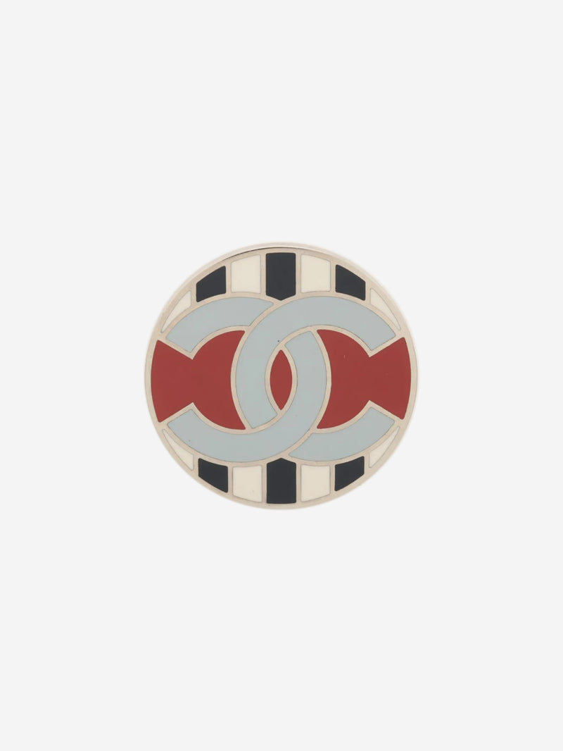 Silver Coco Mark 16S brooch