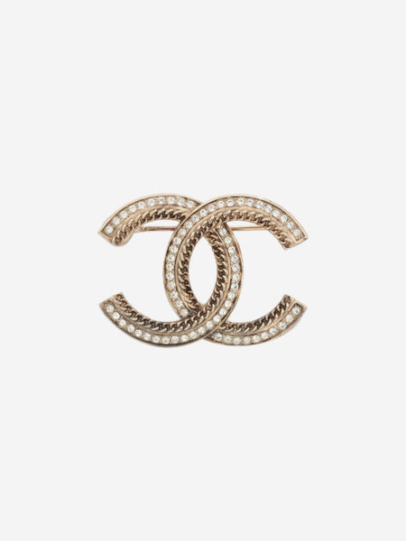 Gold Coco Mark C21B brooch product image