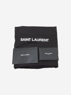 Brown Paris Panier raffia & leather tote bag Tote Bags Saint Laurent 