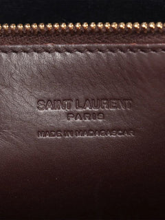 Brown Paris Panier raffia & leather tote bag Tote Bags Saint Laurent 