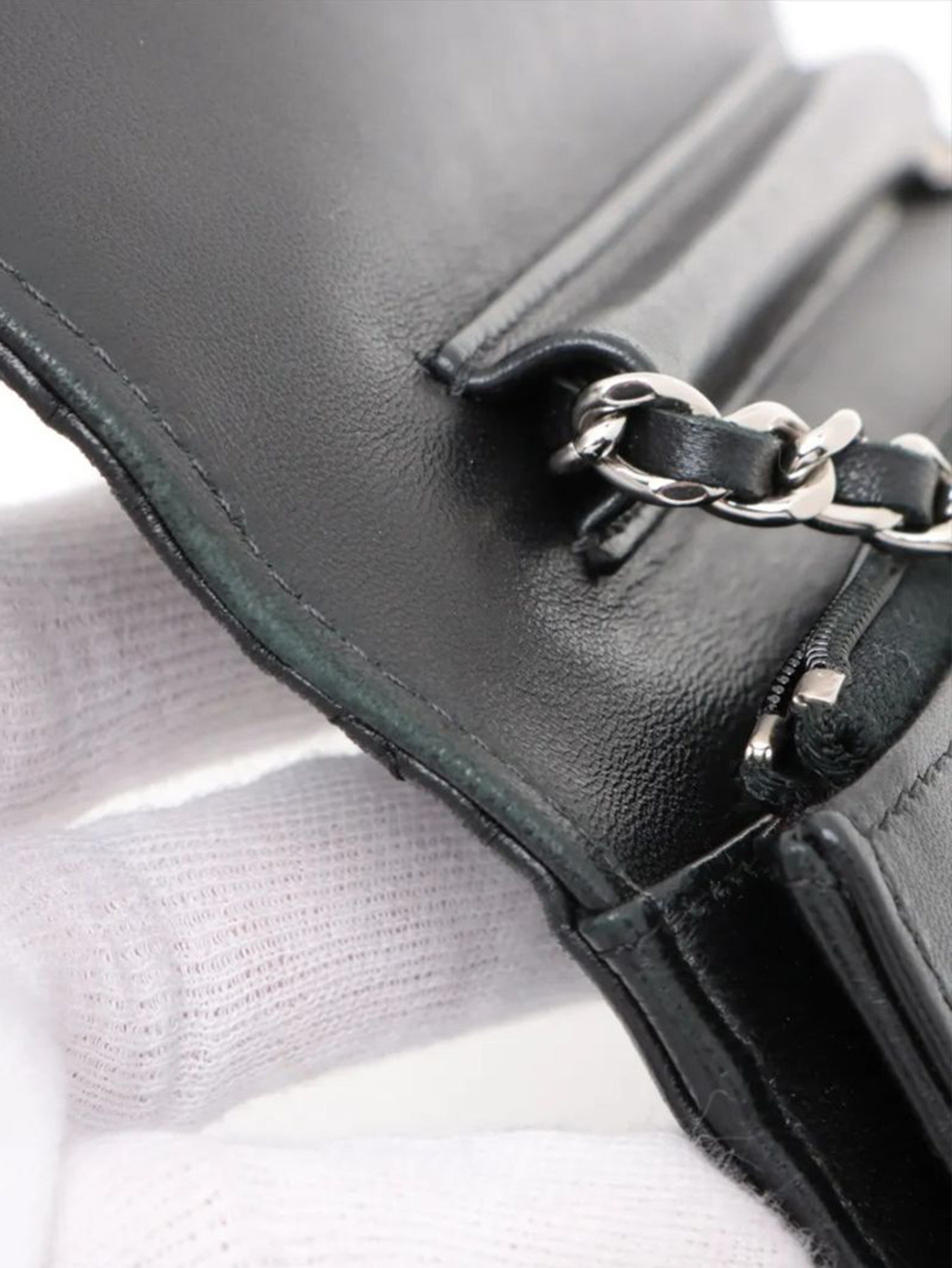 Black 2020 lambskin quilted Wallet on Chain Cross-body bags Chanel 