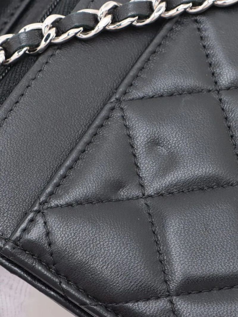 Black 2020 lambskin quilted Wallet on Chain Cross-body bags Chanel 