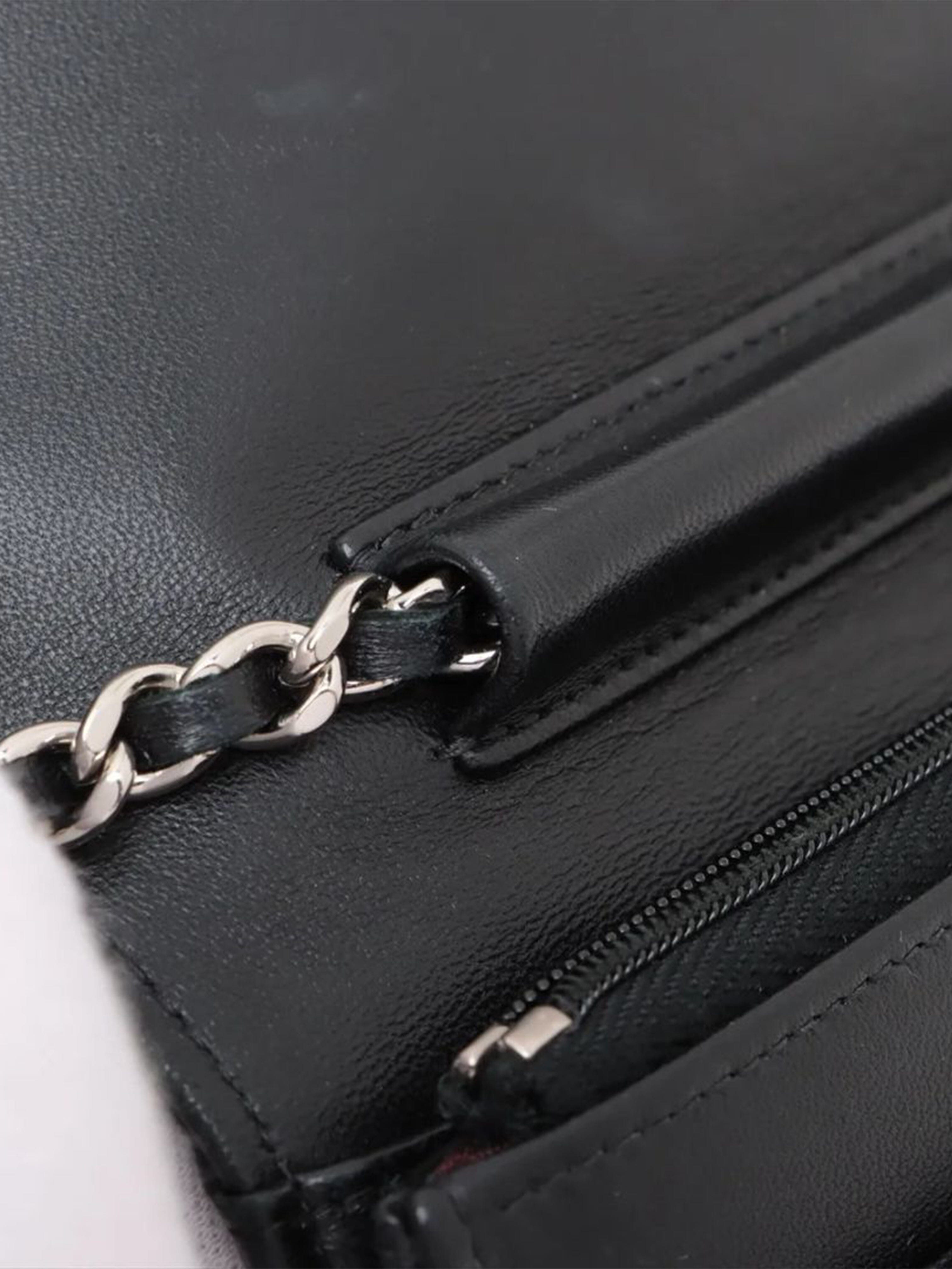 Black 2020 lambskin quilted Wallet on Chain Cross-body bags Chanel 