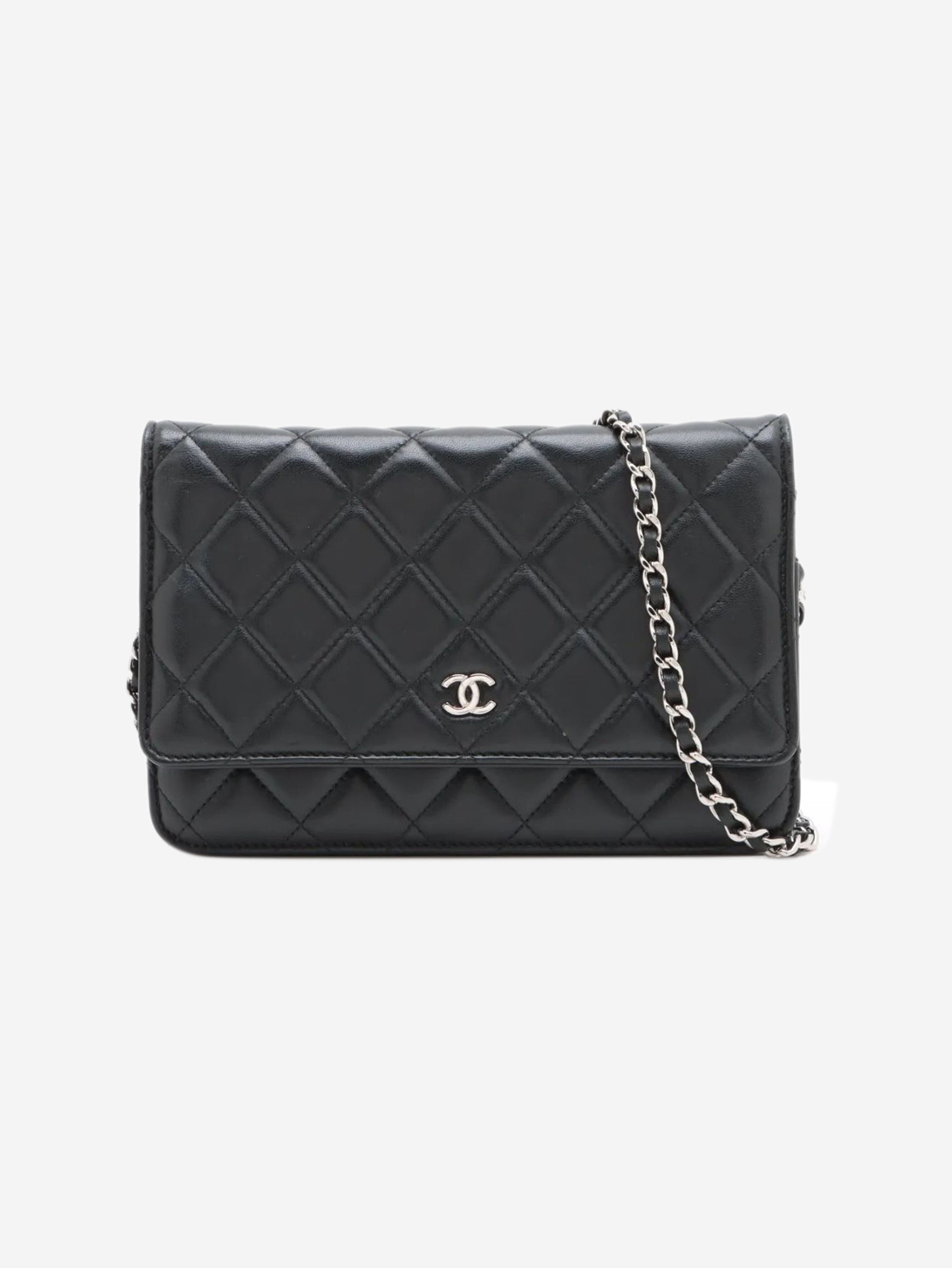 Black 2020 lambskin quilted Wallet on Chain Cross-body bags Chanel 