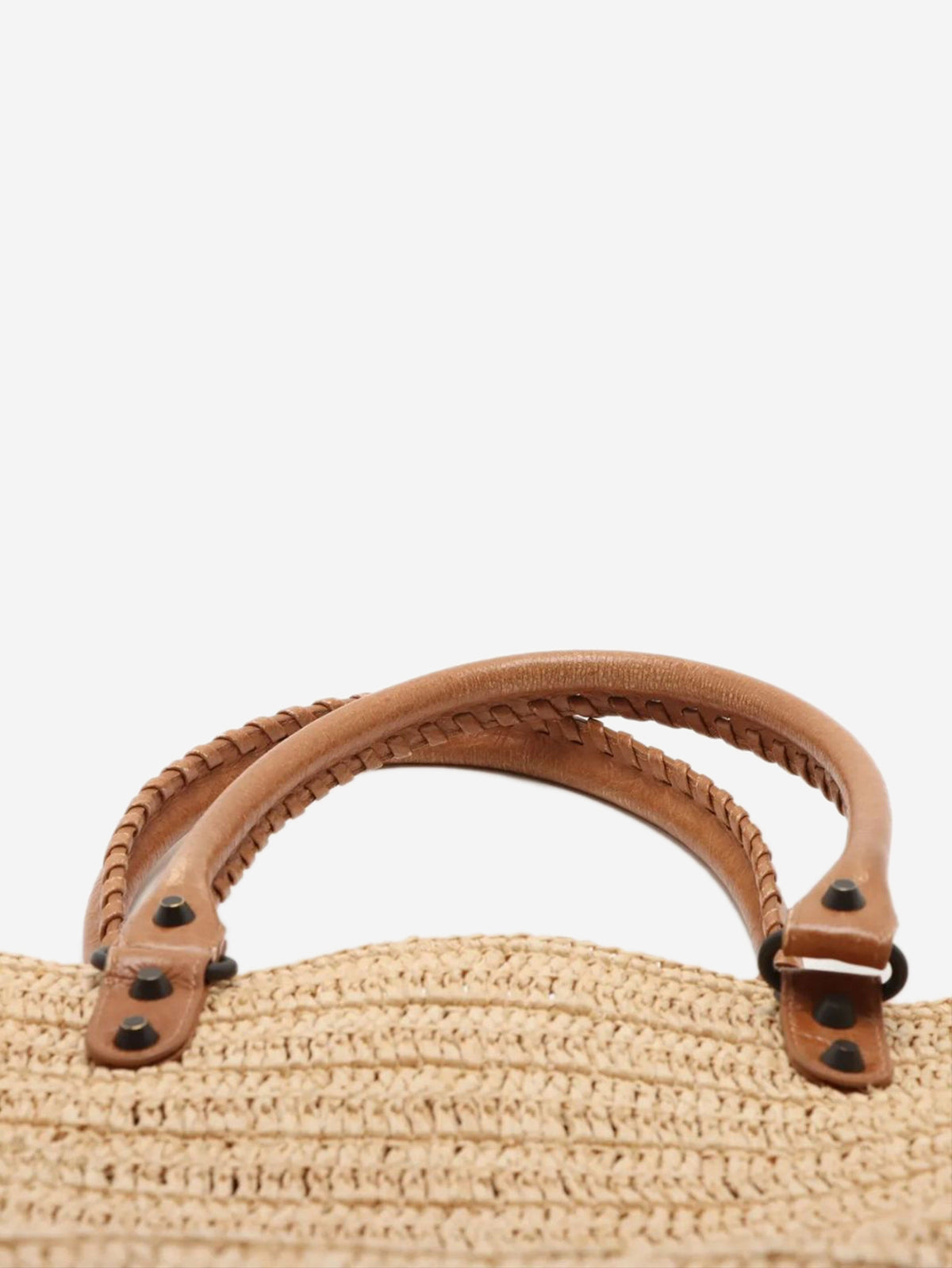 Neutral Le City raffia tote bag Tote Bags Balenciaga 
