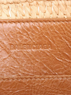 Neutral Le City raffia tote bag Tote Bags Balenciaga 