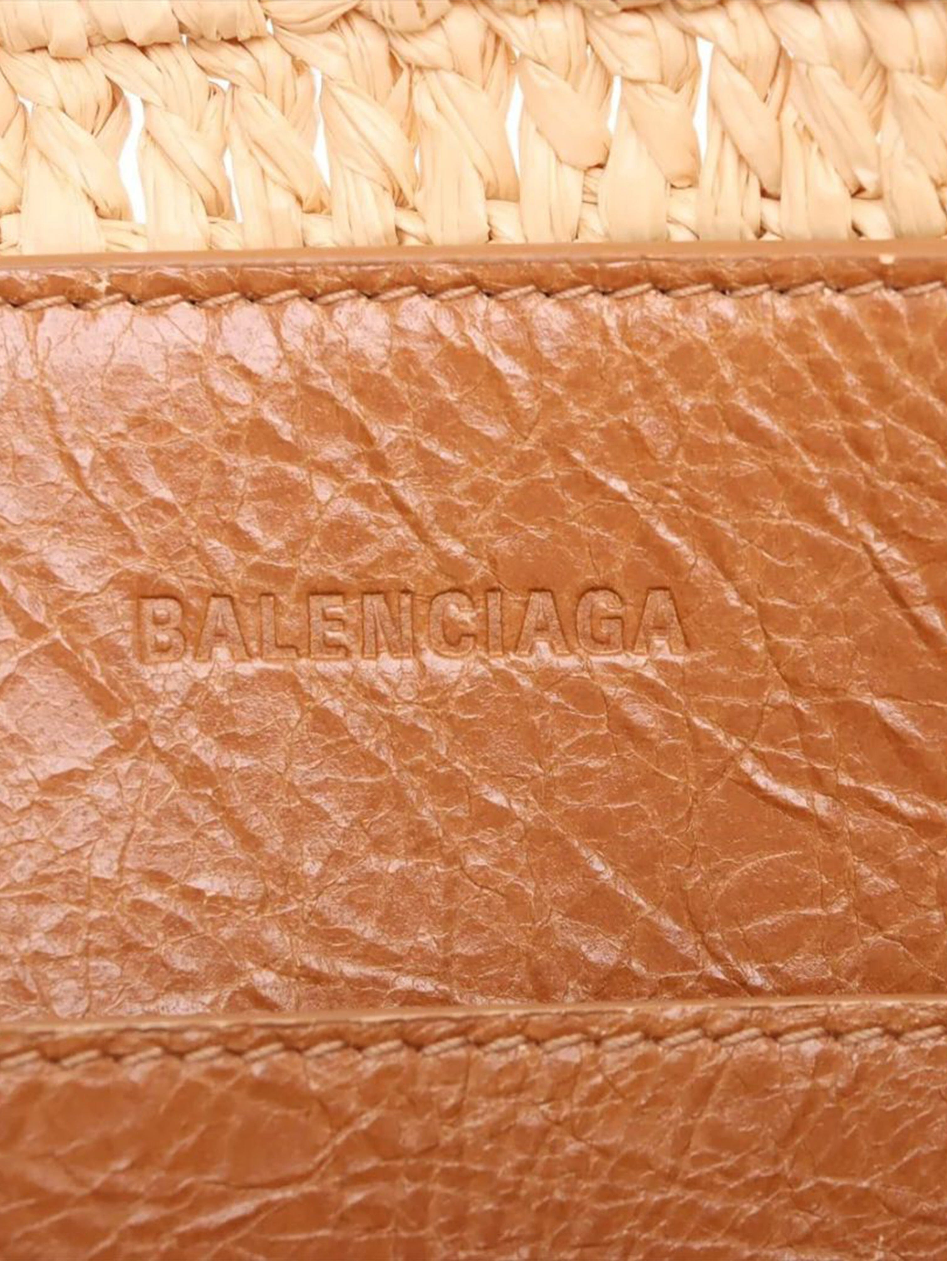 Neutral Le City raffia tote bag Tote Bags Balenciaga 