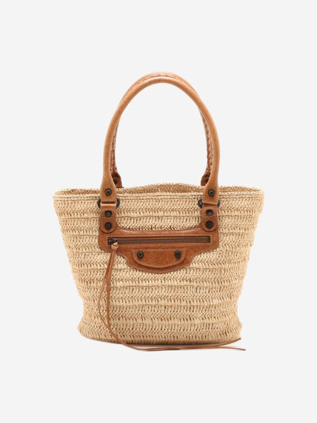 Neutral Le City raffia tote bag product image