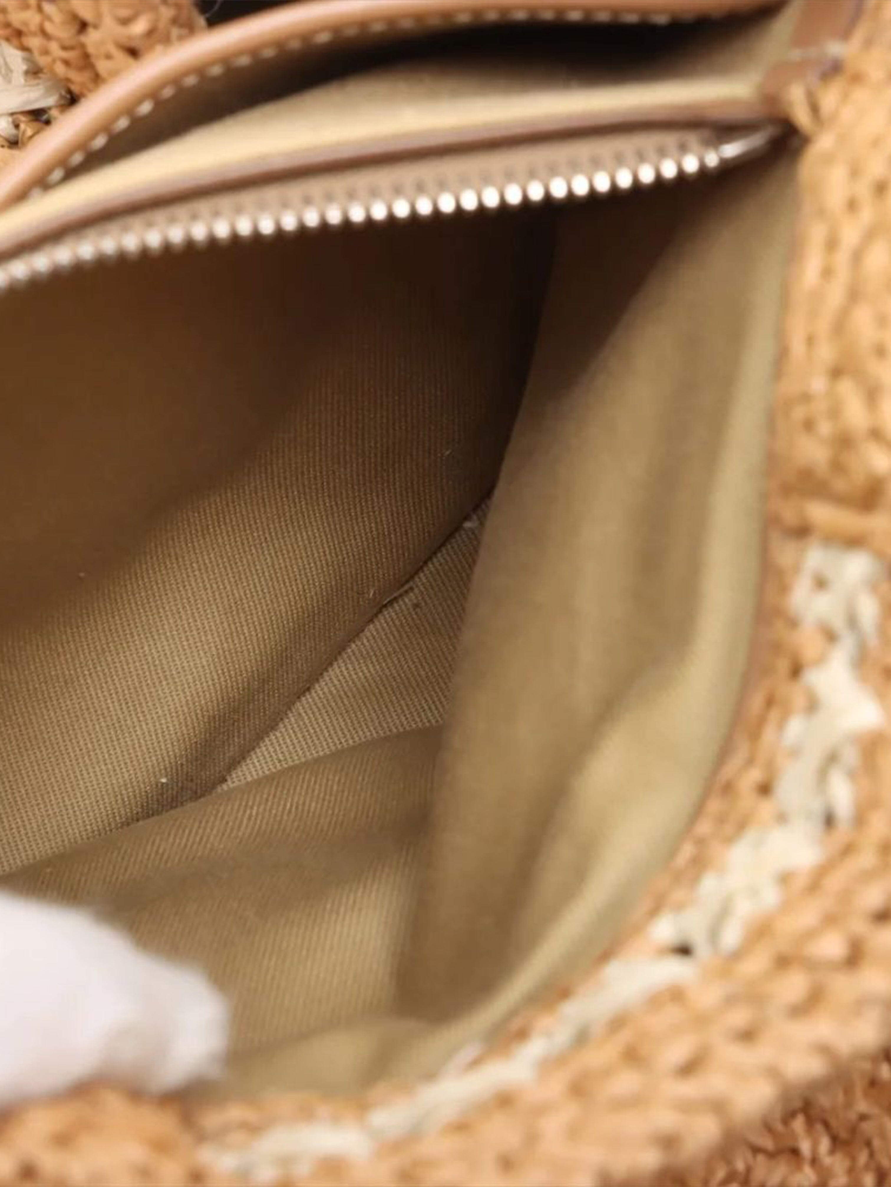 Neutral Canapa raffia tote bag Tote Bags Prada 