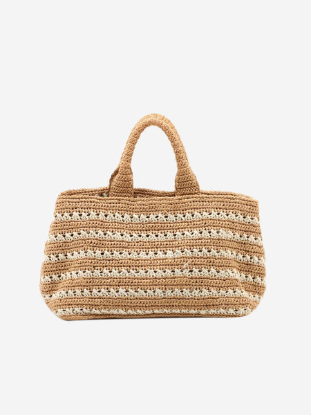 Neutral Canapa raffia tote bag alternate image