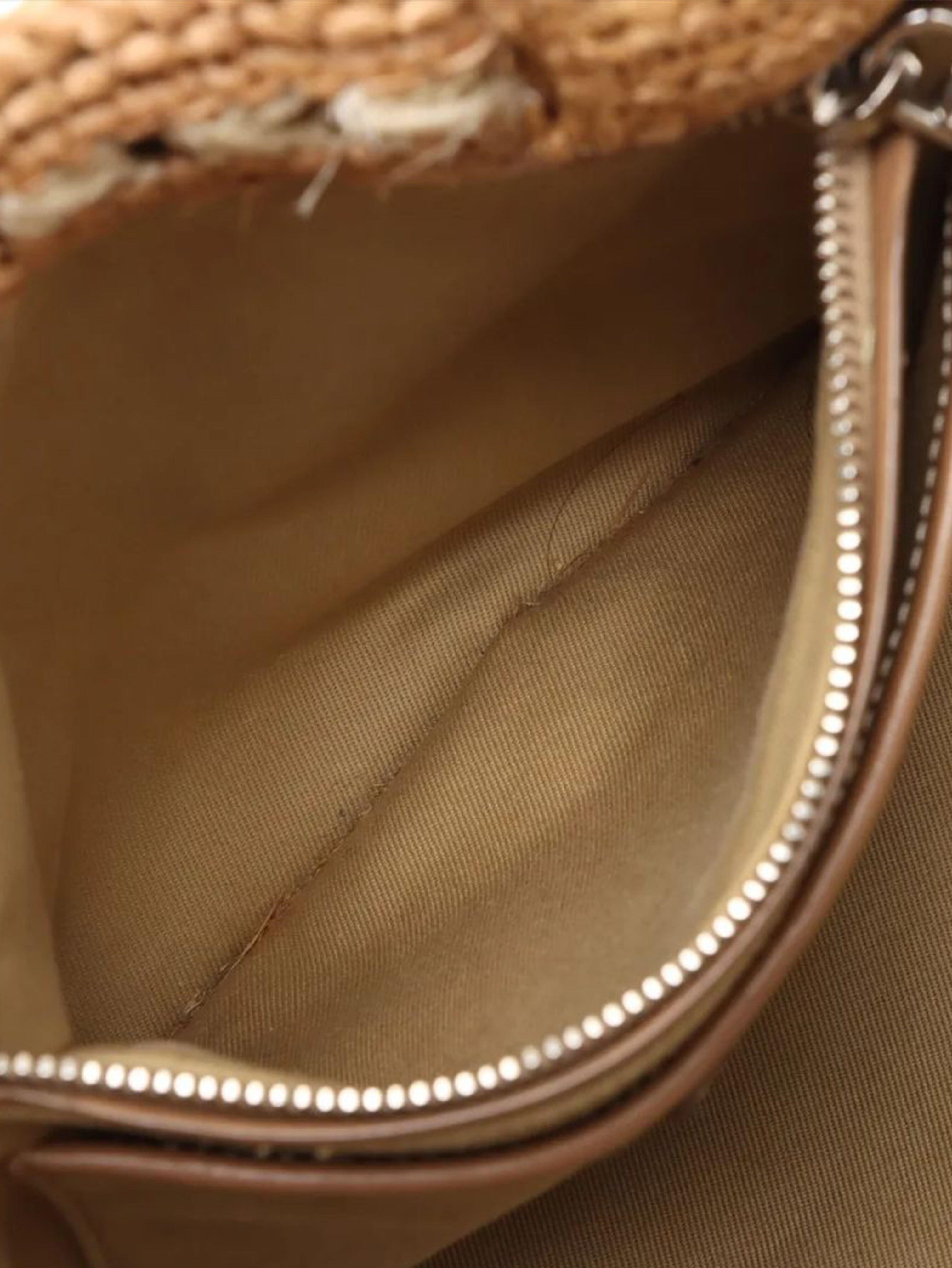 Neutral Canapa raffia tote bag Tote Bags Prada 
